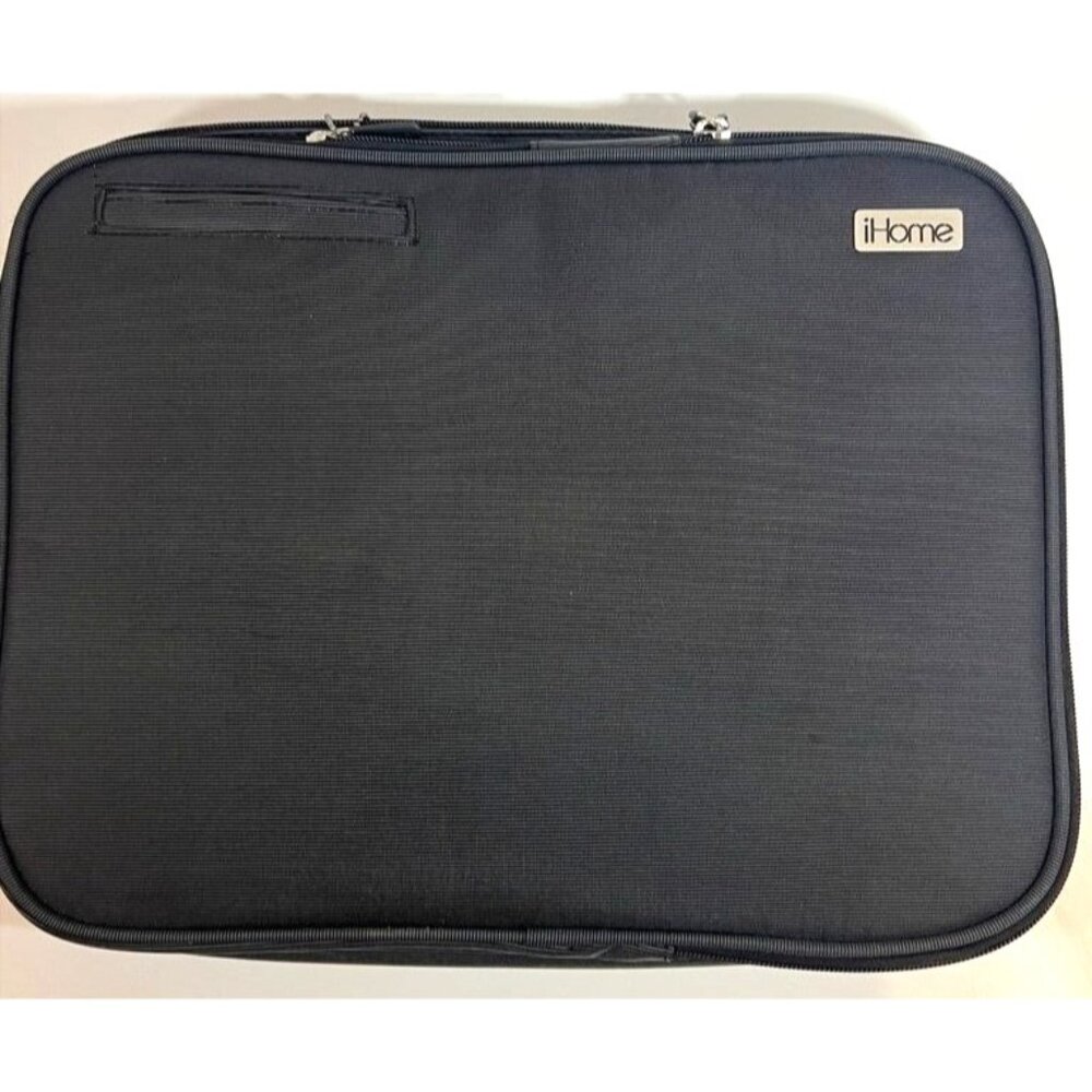 iHome Laptop Sleeve Case Bag 15.6 Inch Durable Zipper External Pocket Black Grey